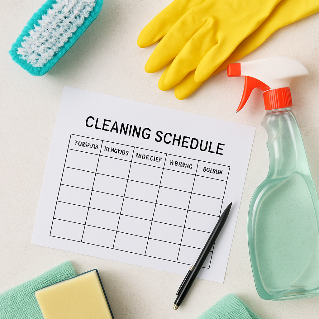 The Ultimate Guide to a Stress-Free & Sparkling Home: Create Your Perfect Cleaning Schedule