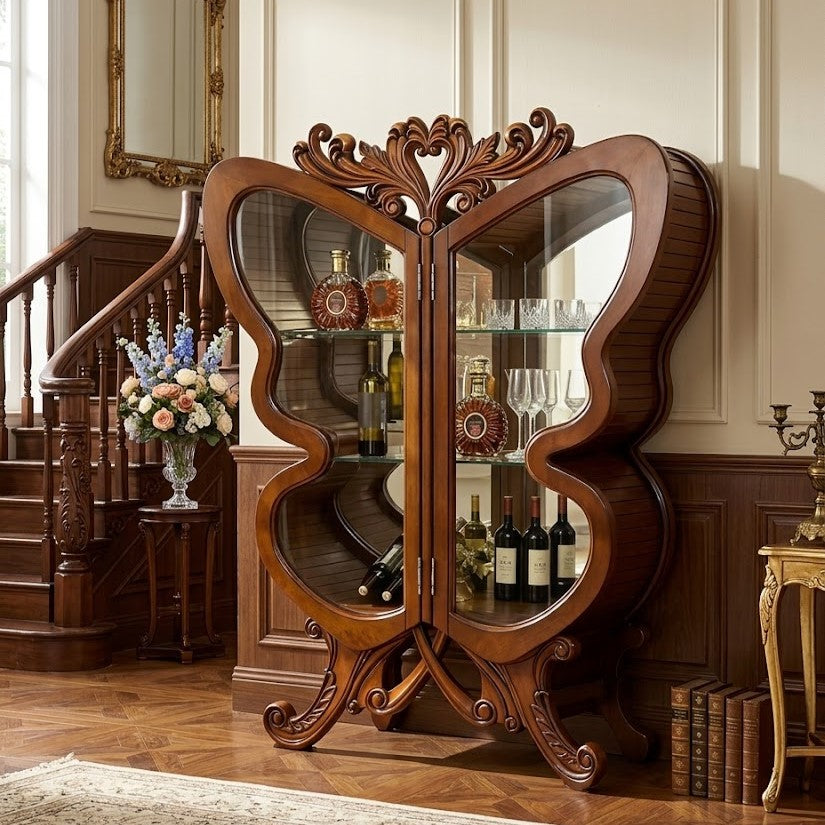 Butterfly Wing Wine Cabinet: A Sculptural Statement Piece & Unique Gift Idea