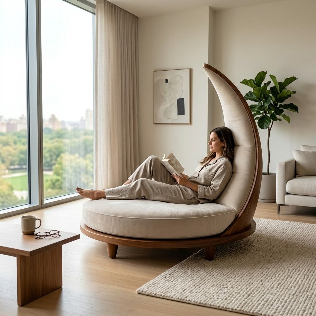 Moon Frame Nordic Lounge Chair: The Ultimate Gift for Design Lovers