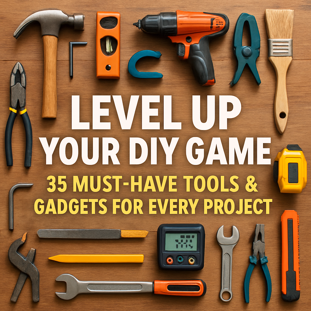 Level Up Your DIY Game: 35 Must-Have Tools & Gadgets for Every Project