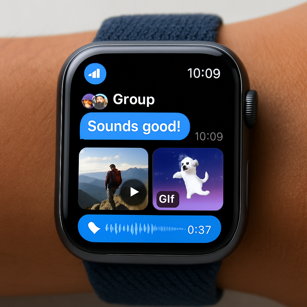 Telegram Native Apple Watch App: Full Messaging, GIFs, Video, Voice Notes