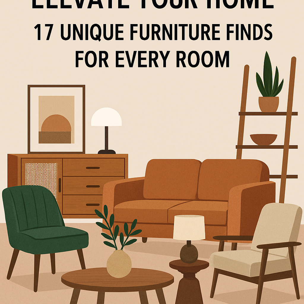 Elevate Your Home: 17 Unique Furniture Finds for Every Room