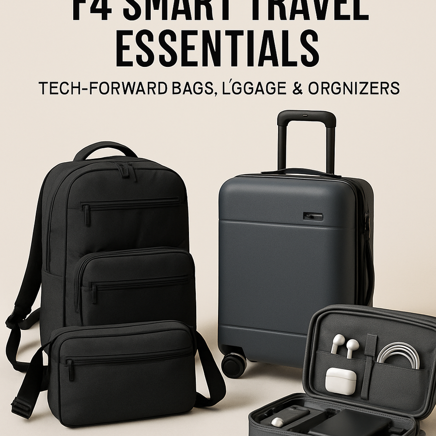 14 Smart Travel Essentials: Tech-Forward Bags, Luggage & Organizers