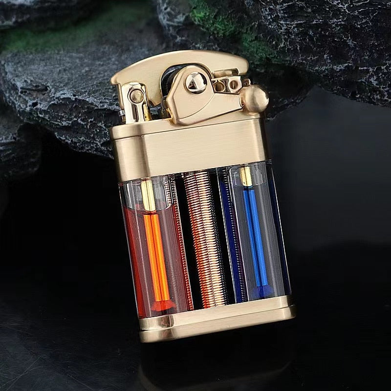 Elegant Retro Slim Metal Lighter: The Ultimate Timeless Gift & Stylish Gadget