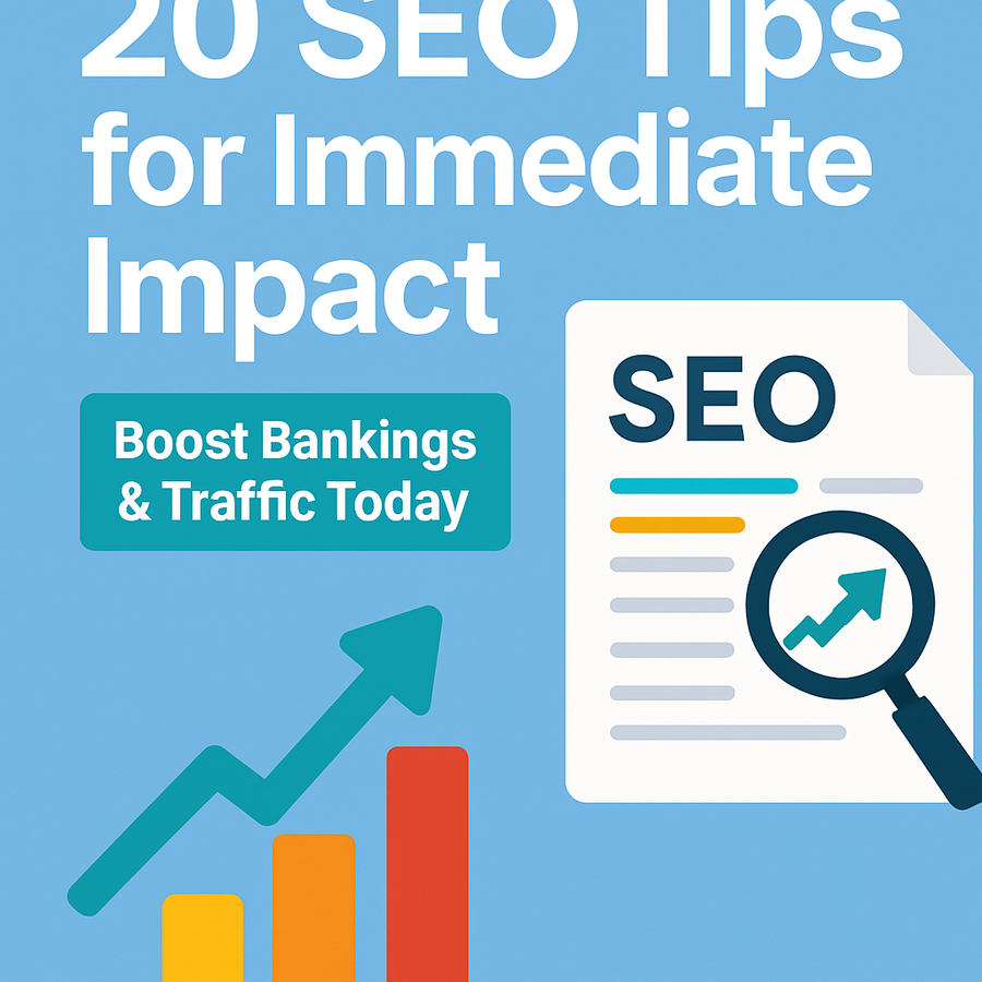 20 SEO Tips for Immediate Impact: Boost Rankings & Traffic Today