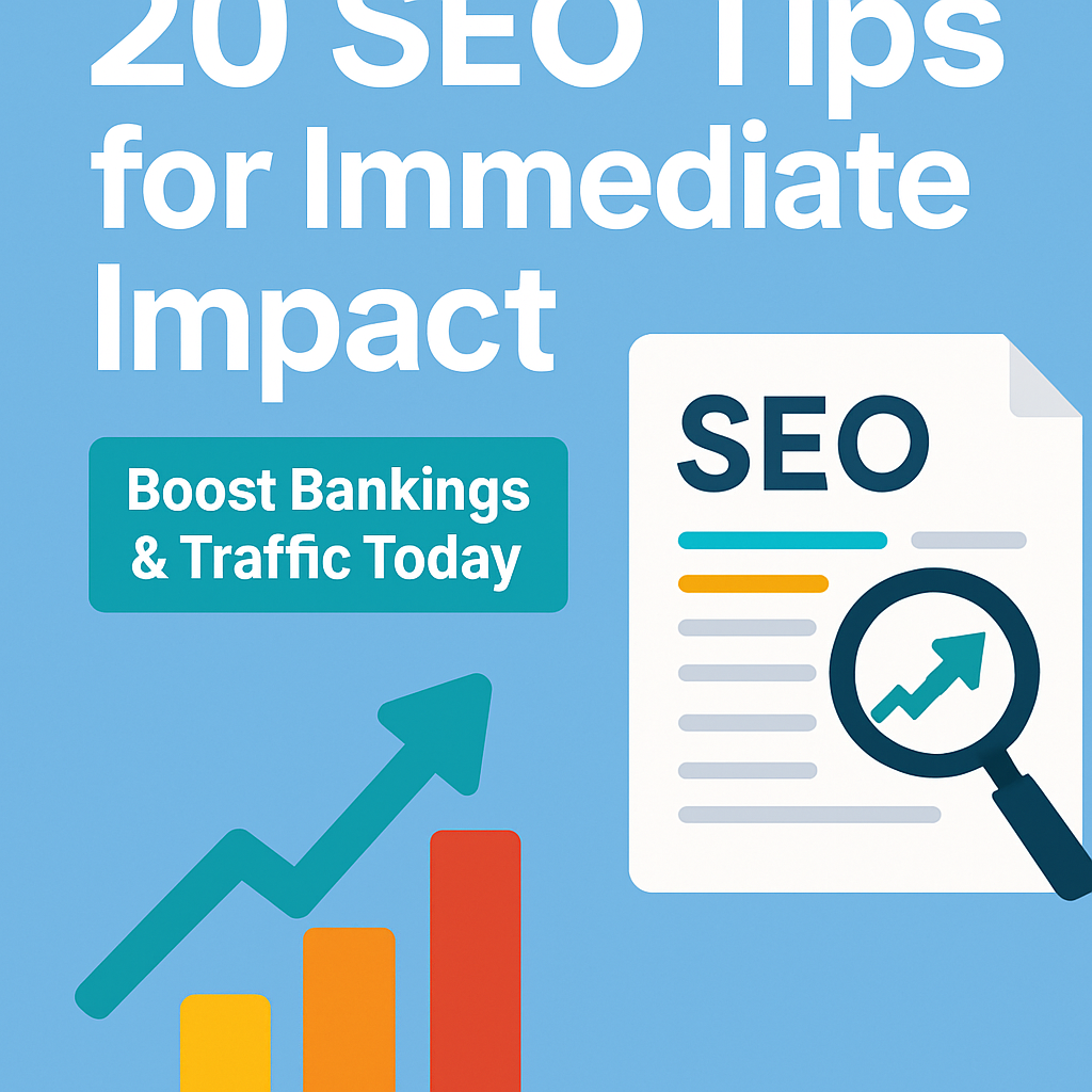 20 SEO Tips for Immediate Impact: Boost Rankings & Traffic Today