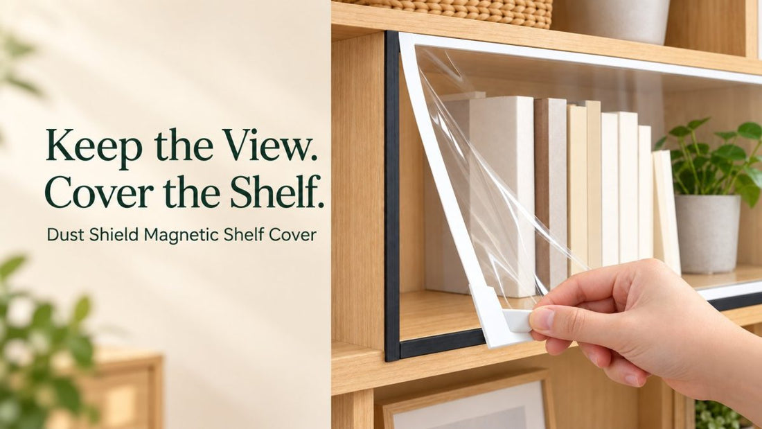Dust Shield Clear Magnetic Shelf Cover: 3 Display Ideas