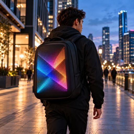 Wireless Backpack Turns a Commute into a Canvas