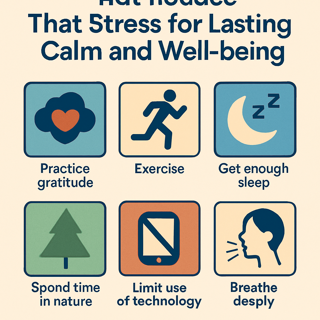 7 Everyday Choices That Reduce Stress for Lasting Calm and Well-being
