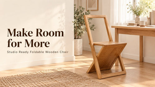 Studio Ready Foldable Wooden Chair: 3 Small-Space Ideas