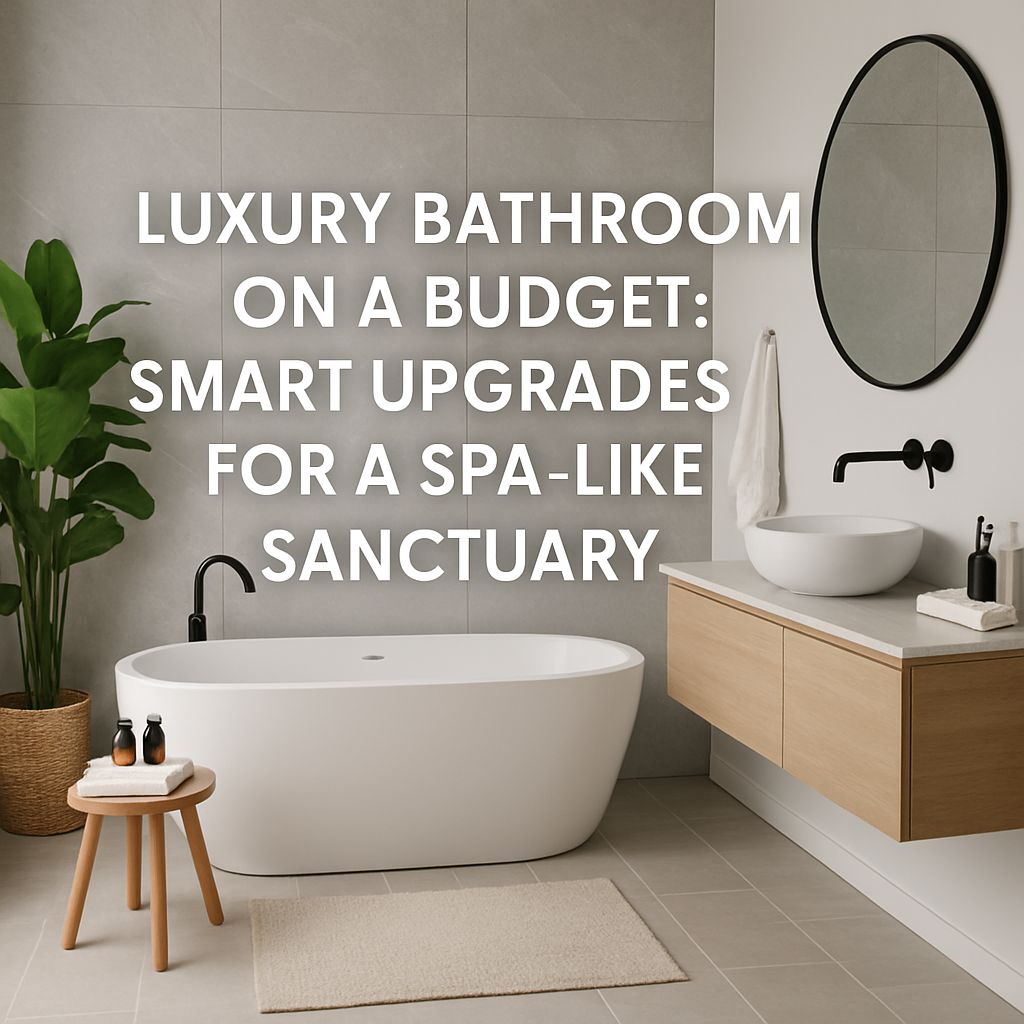 Luxury Bathroom on a Budget: Smart Upgrades for a Spa-Like Sanctuary