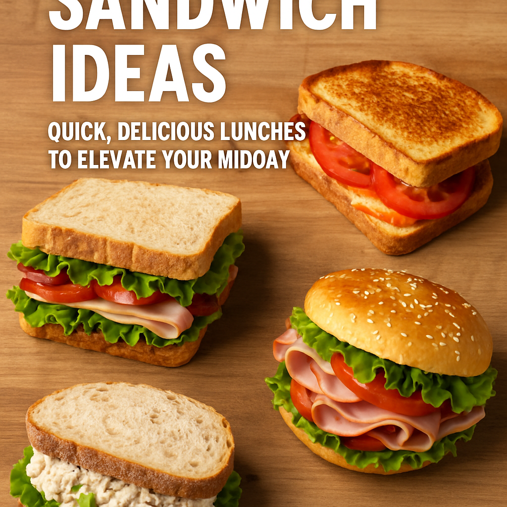 Easy Sandwich Ideas: Quick, Delicious Lunches to Elevate Your Midday