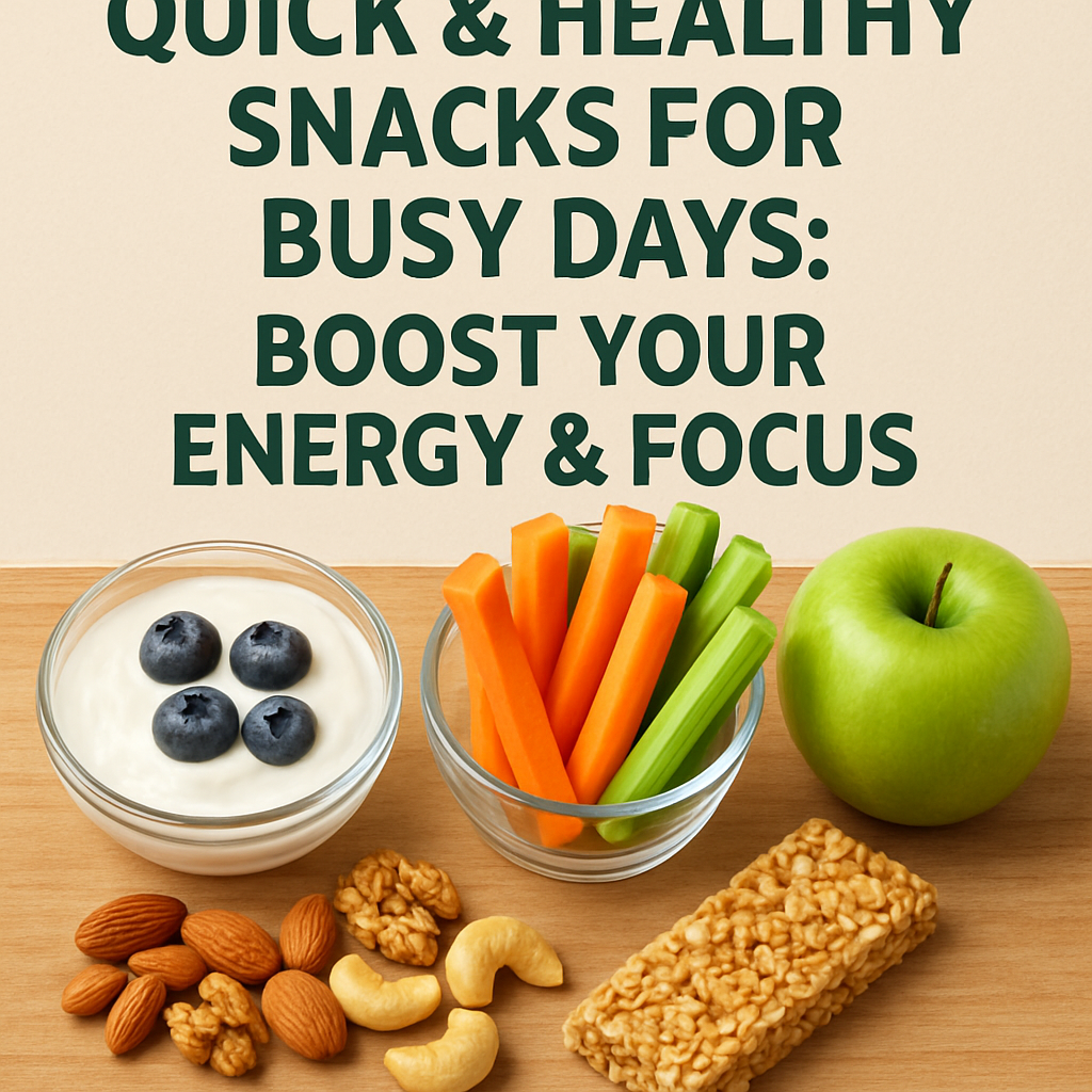 Quick & Healthy Snacks for Busy Days: Boost Your Energy & Focus