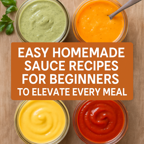 Easy Homemade Sauce Recipes for Beginners to Elevate Every Meal