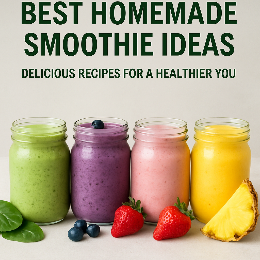Best Homemade Smoothie Ideas: Delicious Recipes for a Healthier You