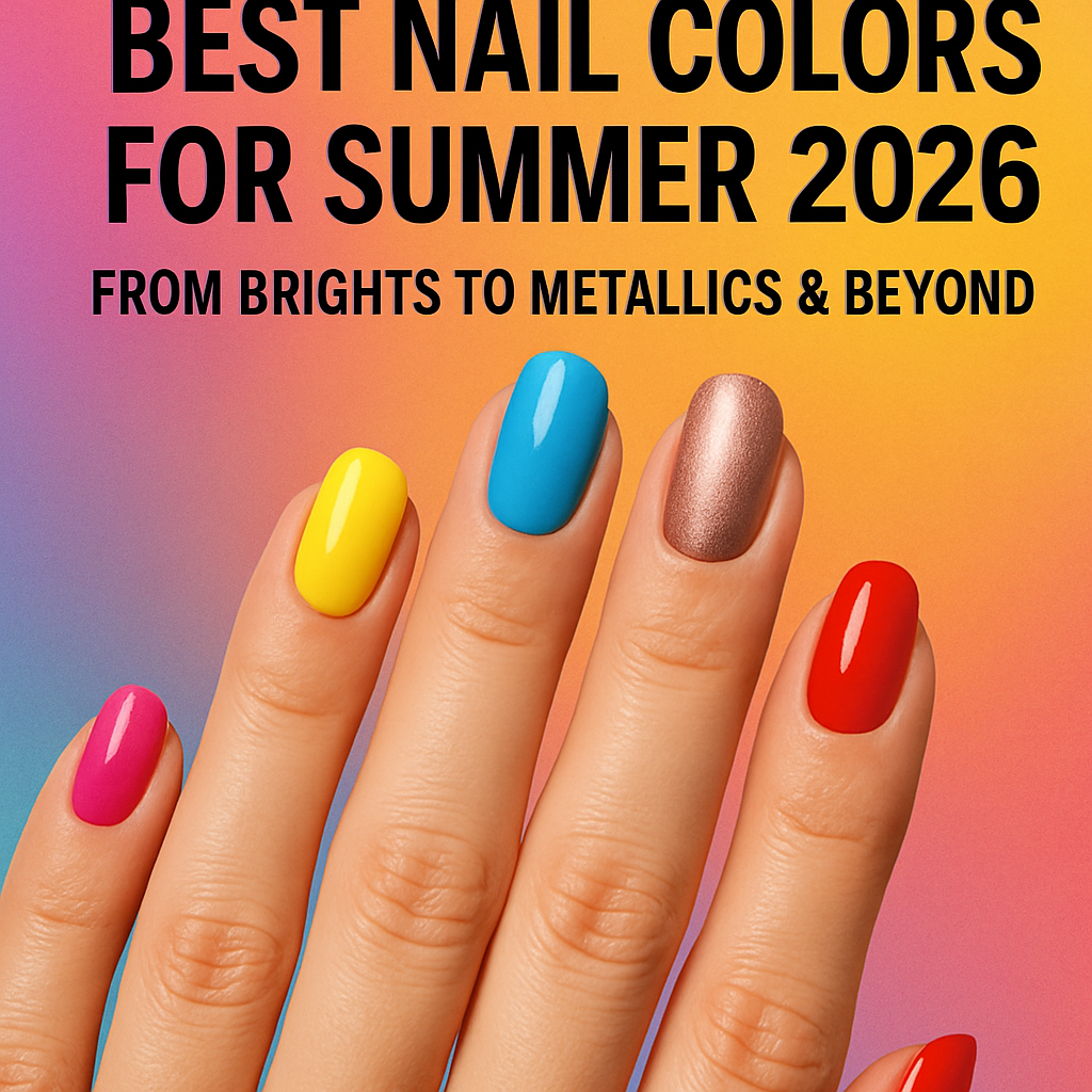 Best Nail Colors for Summer 2026: From Brights to Metallics & Beyond