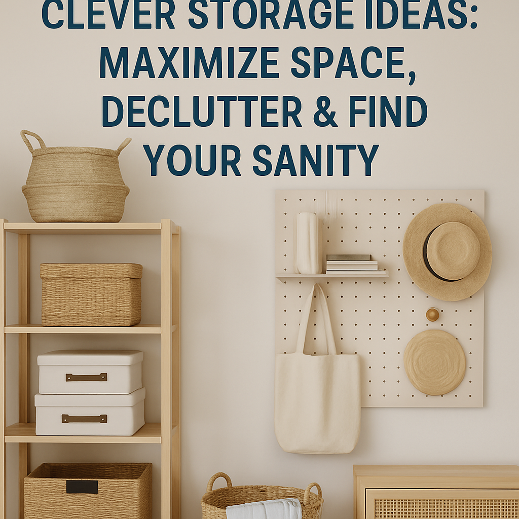 Clever Storage Ideas: Maximize Space, Declutter & Find Your Sanity