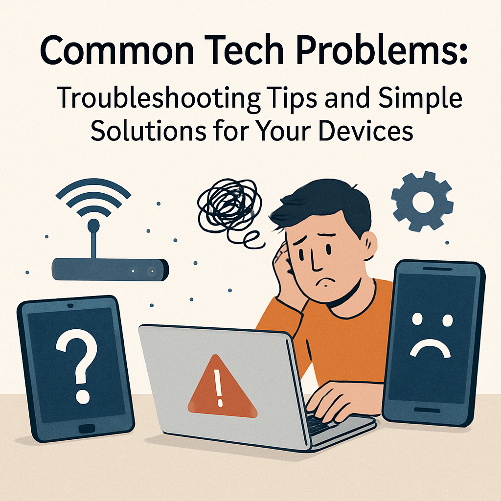 Common Tech Problems: Troubleshooting Tips and Simple Solutions for Your Devices