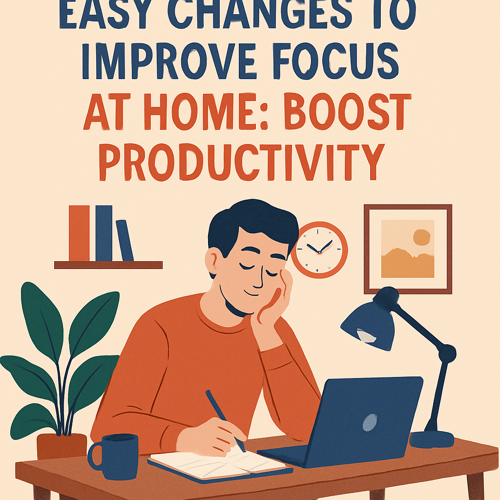 Easy Changes to Improve Focus at Home: Boost Productivity