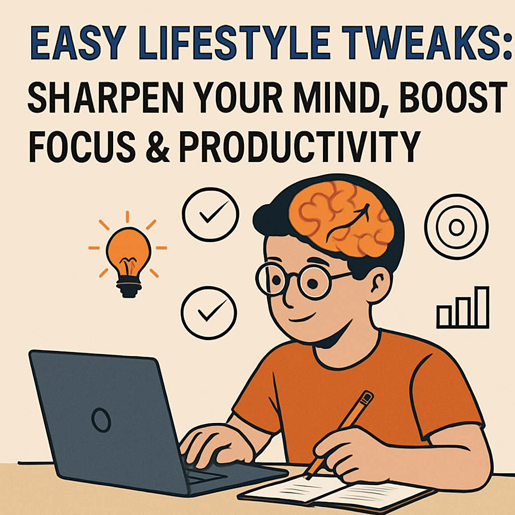 Easy Lifestyle Tweaks: Sharpen Your Mind, Boost Focus & Productivity
