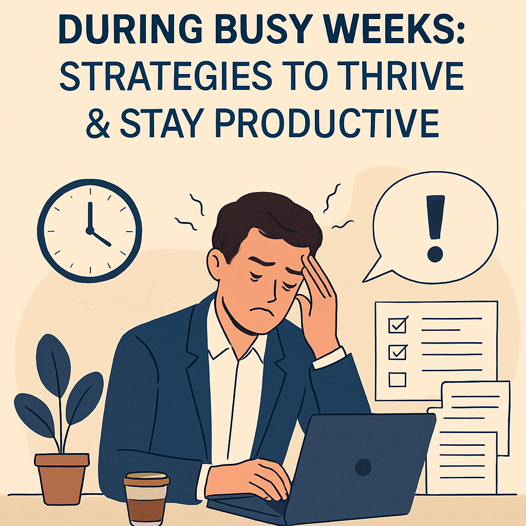 Manage Stress During Busy Weeks: Strategies to Thrive & Stay Productive