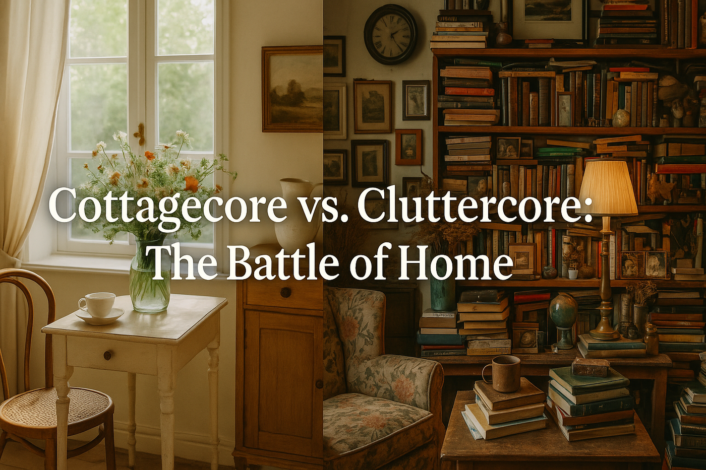 Cottagecore vs. Cluttercore: The Battle of Home Aesthetics