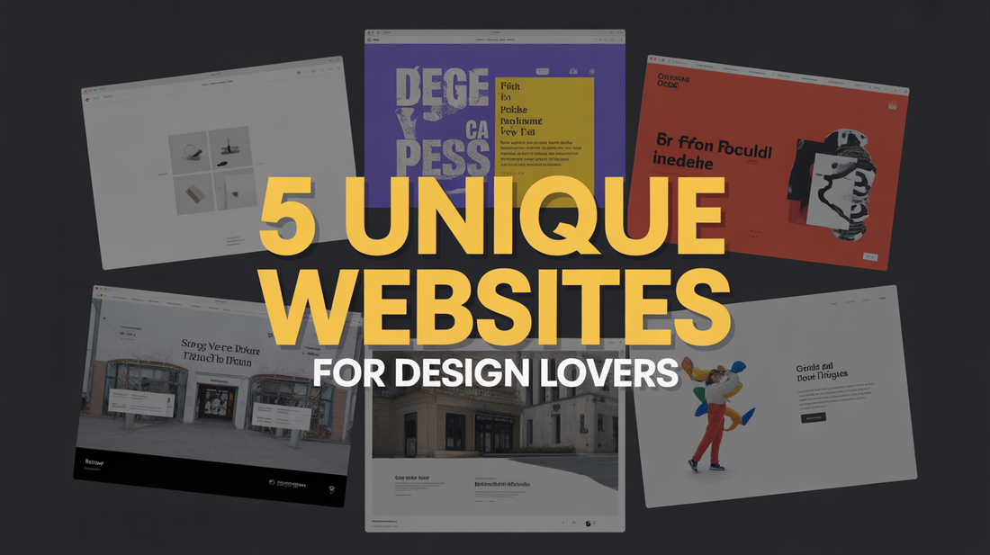5 Unique Websites For Design Lovers