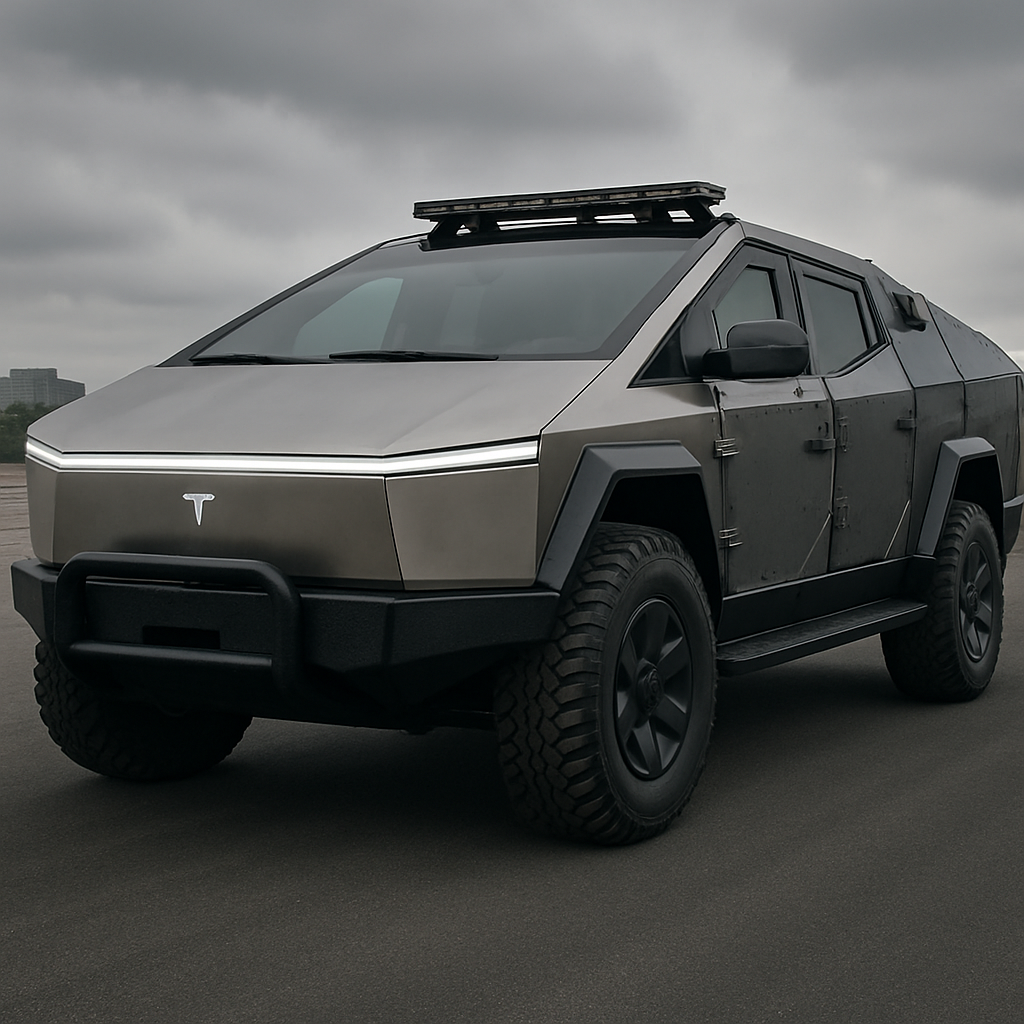 Armored Tesla Cybertrucks: Elite Security Meets Radical Style