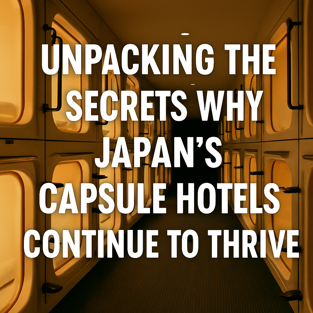 Unpacking the Secrets Why Japan’s Capsule Hotels Continue to Thrive