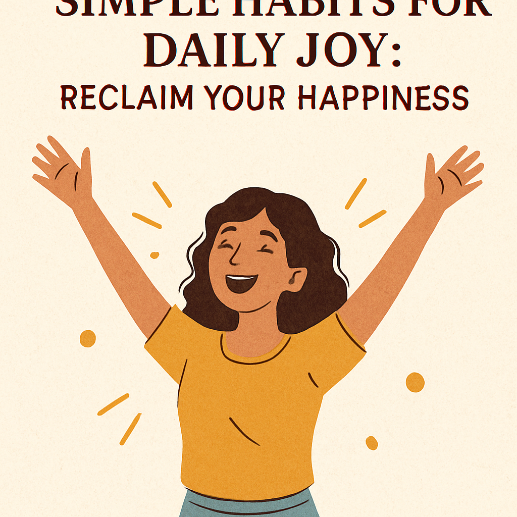 Simple Habits for Daily Joy: Reclaim Your Happiness