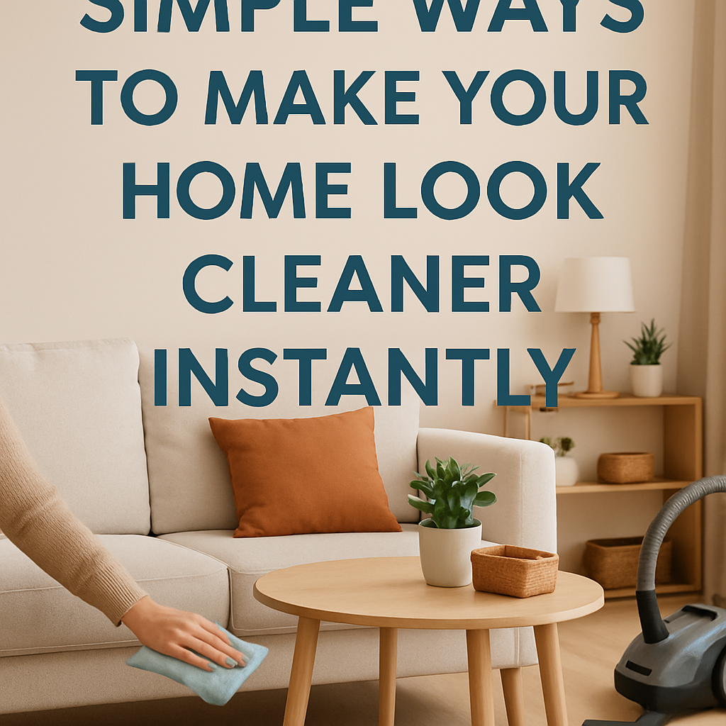 Simple Ways to Make Your Home Look Cleaner Instantly