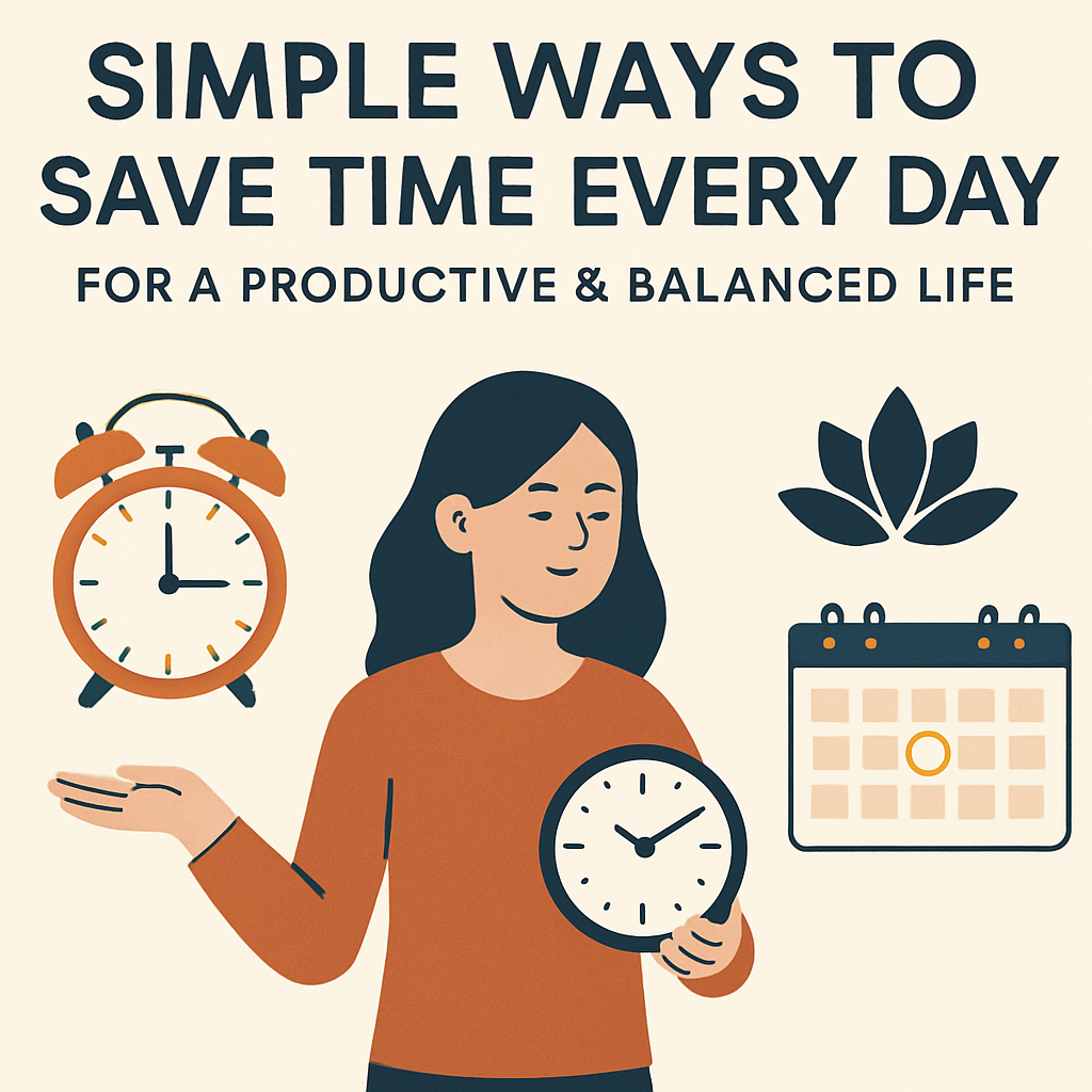 Simple Ways to Save Time Every Day for a Productive & Balanced Life