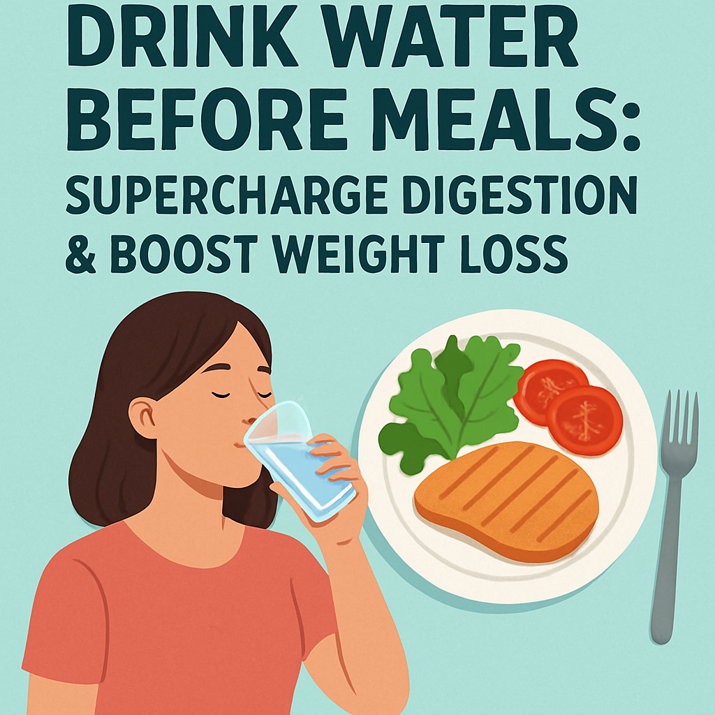 Drink Water Before Meals: Supercharge Digestion & Boost Weight Loss