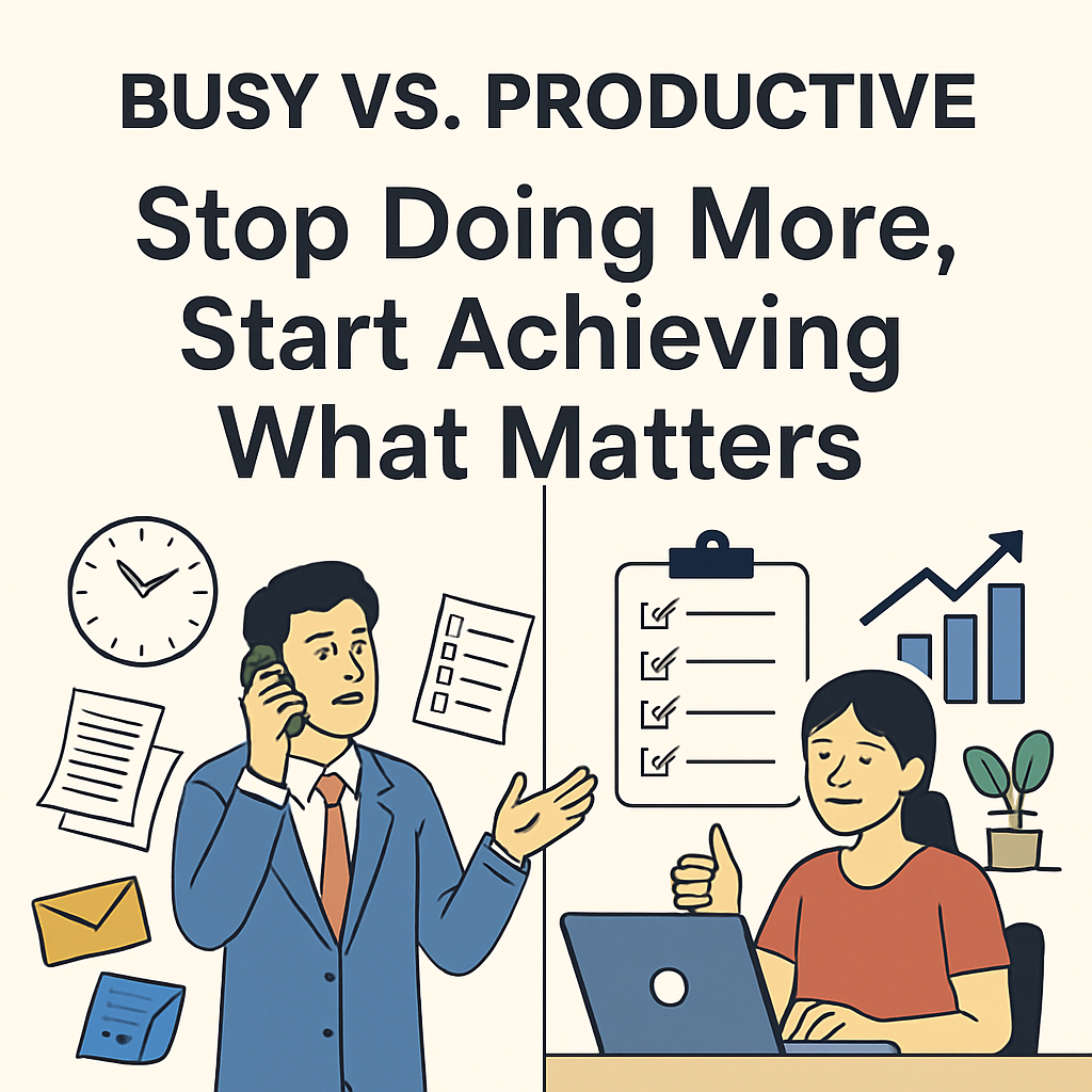 Busy vs. Productive: Stop Doing More, Start Achieving What Matters