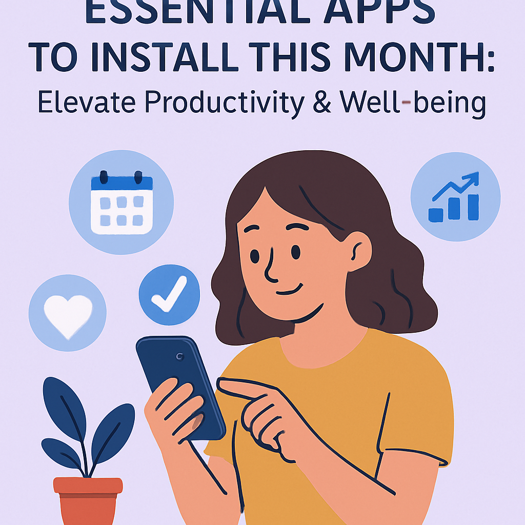 Essential Apps to Install This Month: Elevate Productivity & Well-being