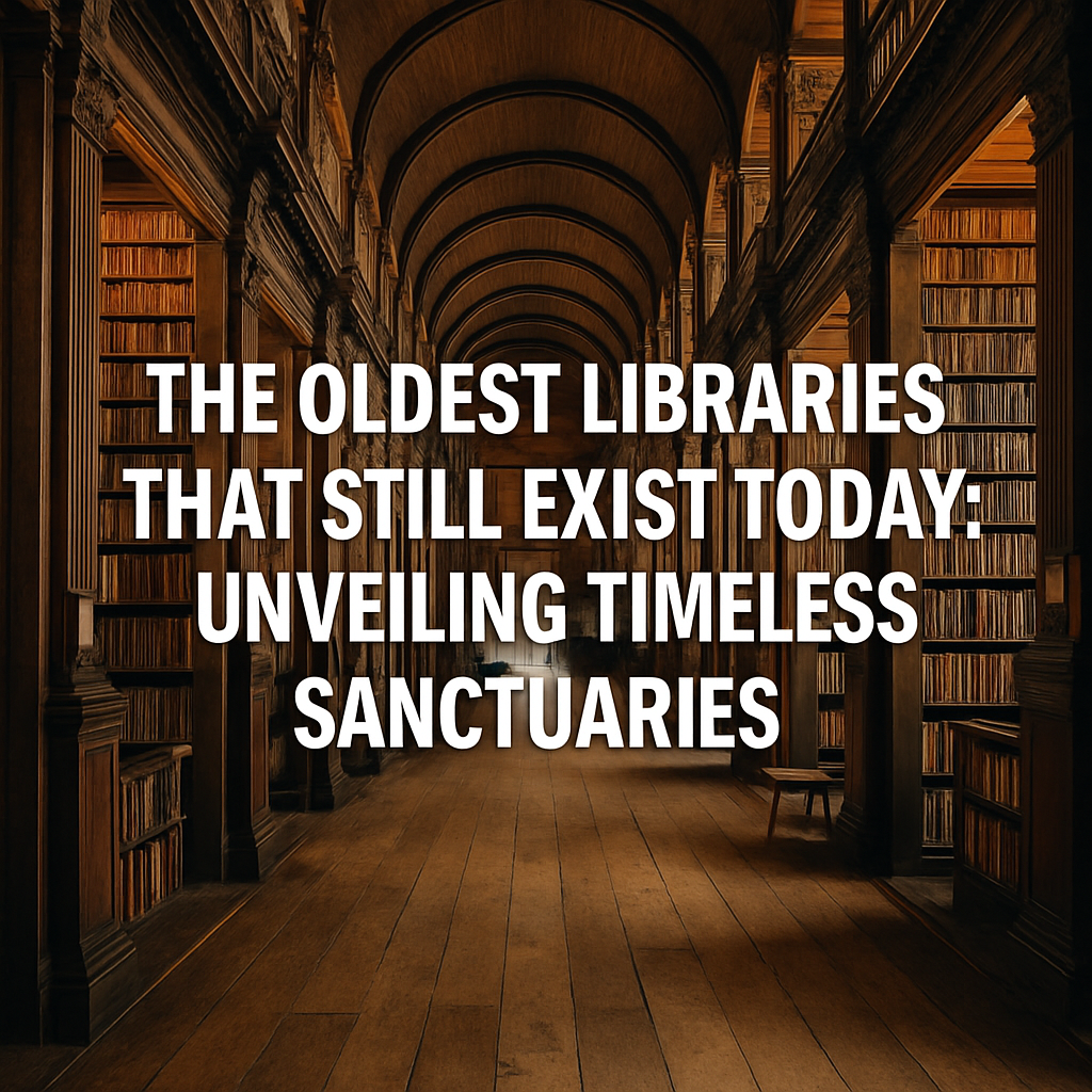The Oldest Libraries That Still Exist Today: Unveiling Timeless Sanctuaries