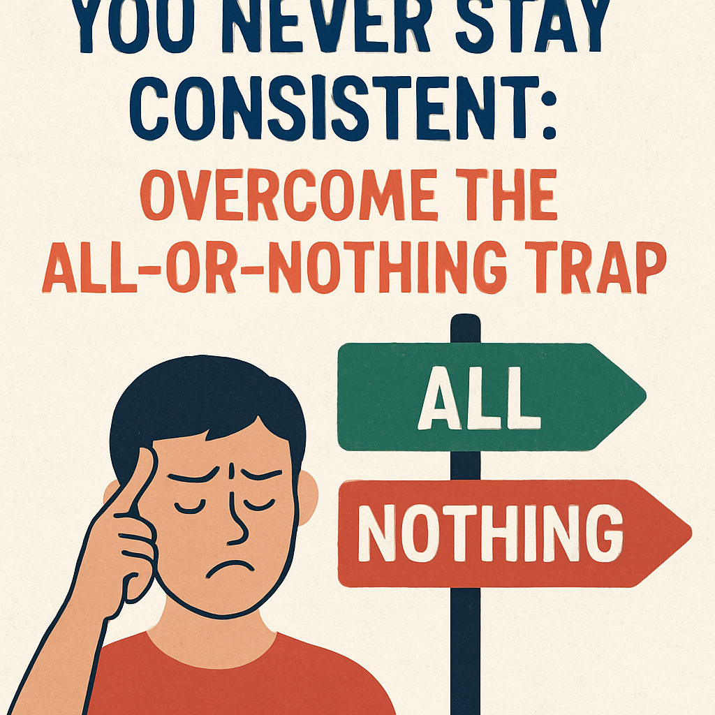 The Real Reason You Never Stay Consistent: Overcome the All-or-Nothing Trap