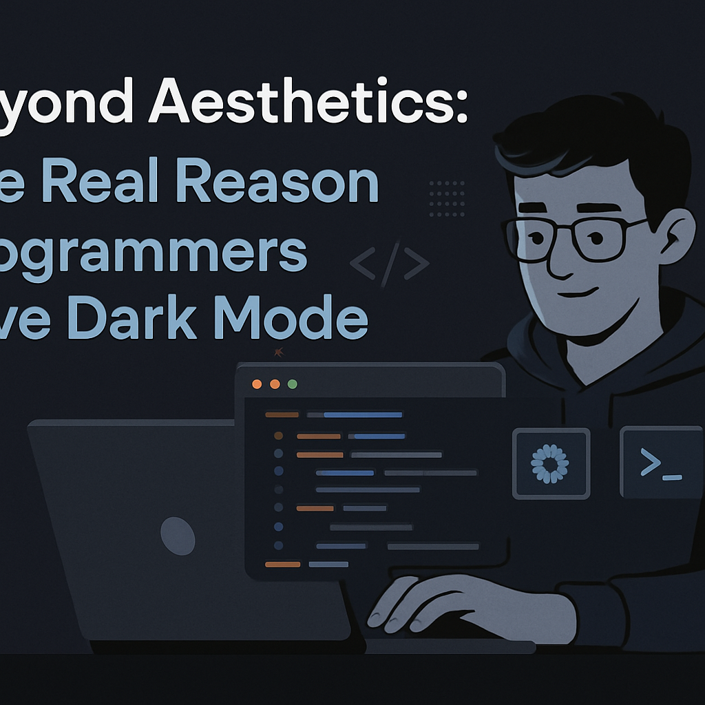 Beyond Aesthetics: The Real Reason Programmers Love Dark Mode