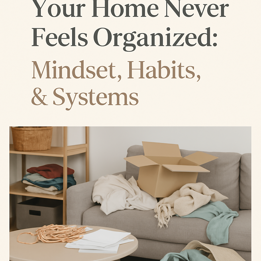 The Real Reason Your Home Never Feels Organized: Mindset, Habits, & Systems