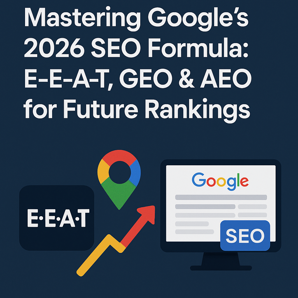 Mastering Google’s 2026 SEO Formula: E-E-A-T, GEO & AEO for Future Rankings