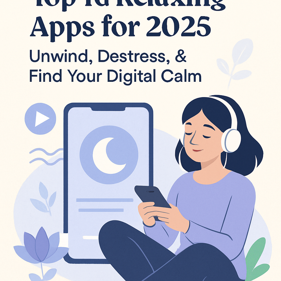 Top 10 Relaxing Apps for 2025: Unwind, Destress, & Find Your Digital Calm