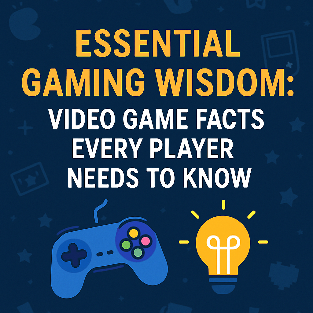 Essential Gaming Wisdom: Video Game Facts Every Player Needs to Know