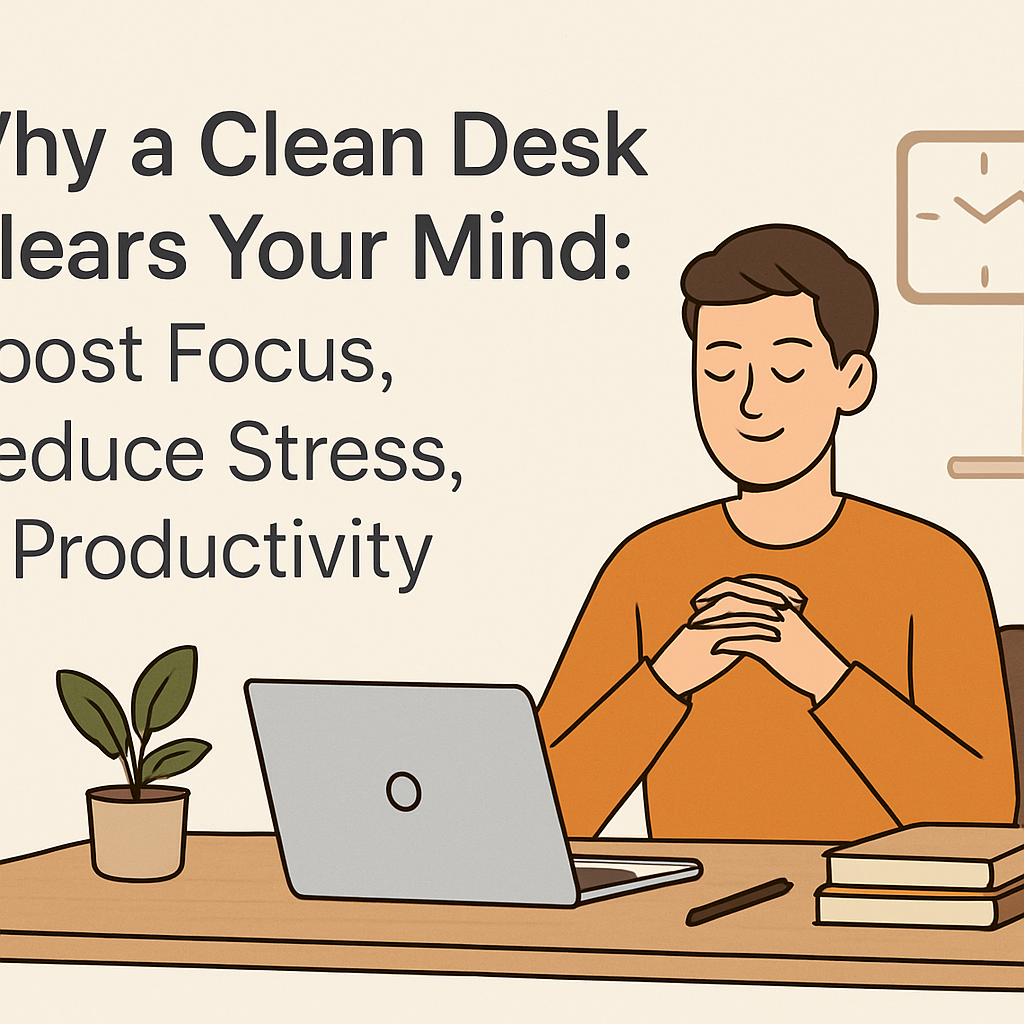 Why a Clean Desk Clears Your Mind: Boost Focus, Reduce Stress, & Productivity