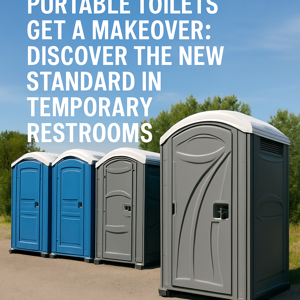 Portable Toilets Get a Makeover: Discover the New Standard in Temporary Restrooms