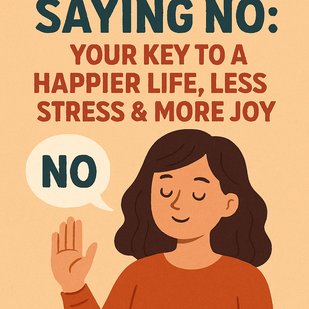 Saying No: Your Key to a Happier Life, Less Stress & More Joy