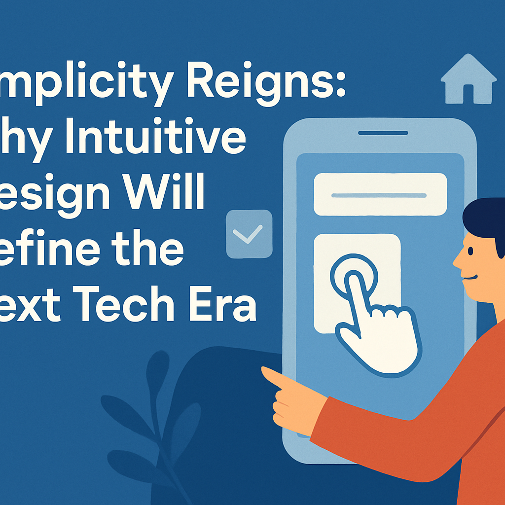 Simplicity Reigns: Why Intuitive Design Will Define the Next Tech Era