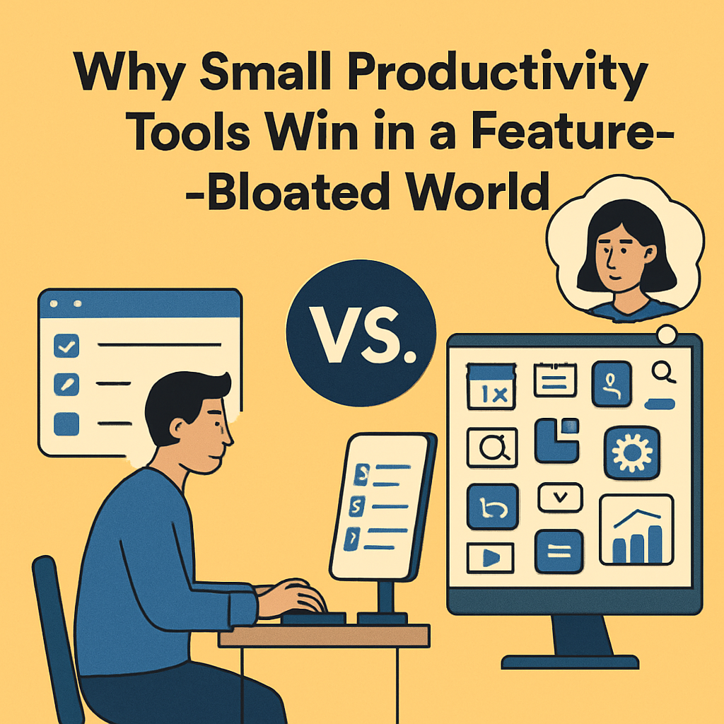Why Small Productivity Tools Win in a Feature-Bloated World