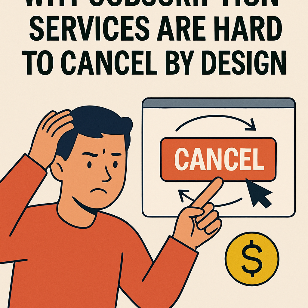Why Subscription Services Are Hard to Cancel By Design