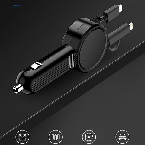 4in1 Car Telescopic Fast Charging Cable