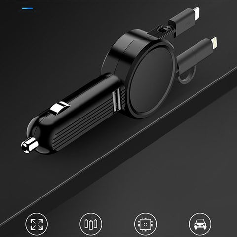 4in1 Car Telescopic Fast Charging Cable - Image 3